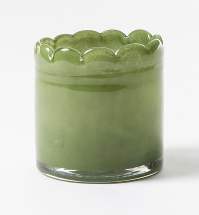 Glasspotte Bølge grønn 12 cm Glasspotte Bølge grønn 12 cm